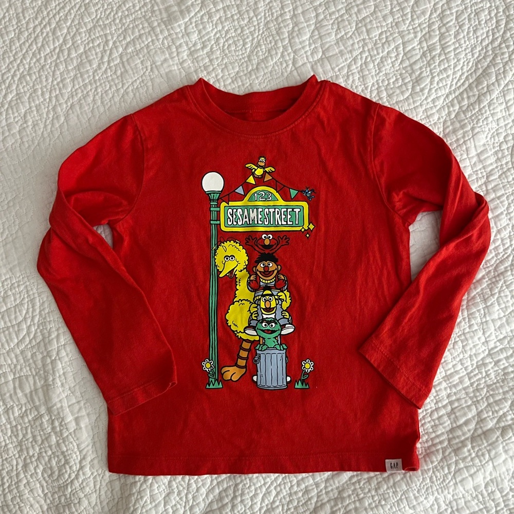 Gap x Sesame Red Long Sleeve